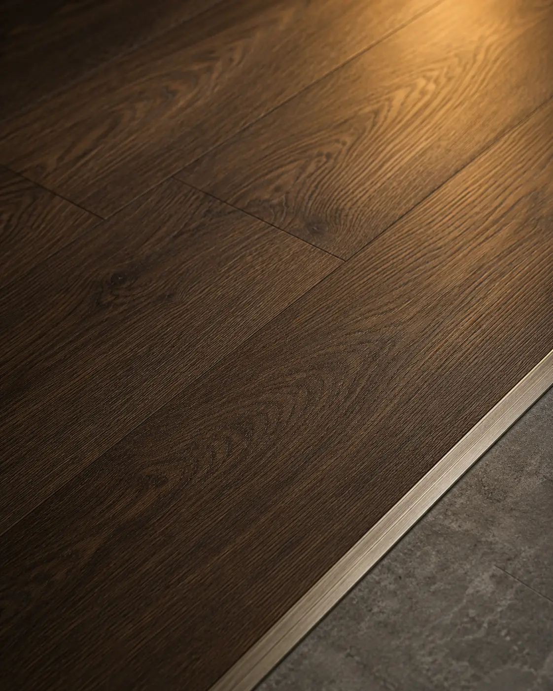 Luxury floor wrapping finish